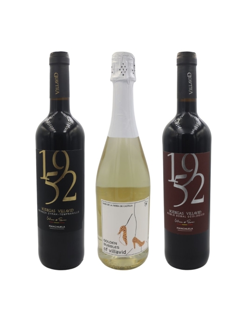 Lote Especial 1952 DOP Manchuela y Golden Bubbles IGP Tierra Castilla 75 Cl - 3 Uds